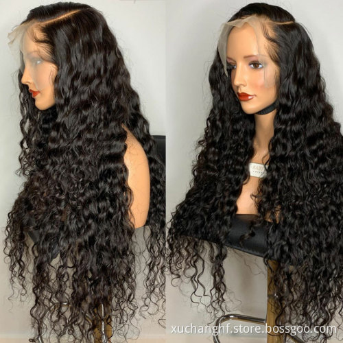 Peruvian Lace Front Wigs Natural Curly Full Lace Human Hair Wig For Black Women Glueless Cuticle Aligned Lace Frontal Wigs
